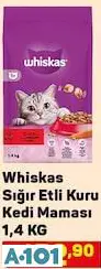WHİSKAS SIĞIR ETLİ KURU KEDİ MAMASI WHİSKAS SIĞIR ETLİ KURU KEDİ MAMASI